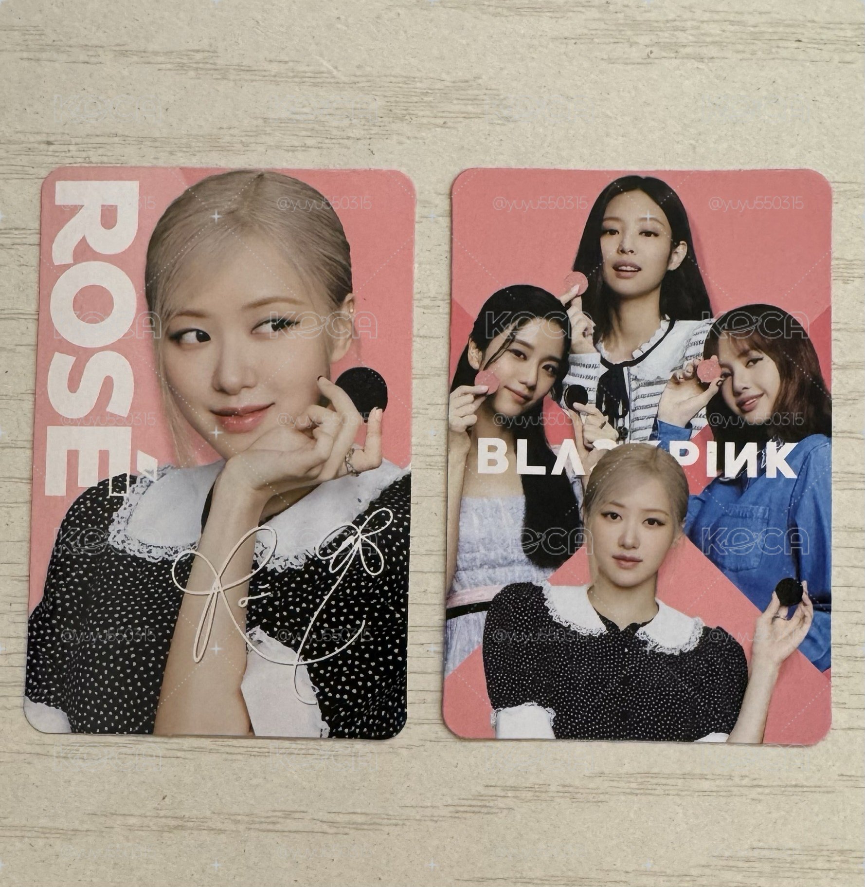 BLACKPINK OREO代言小卡