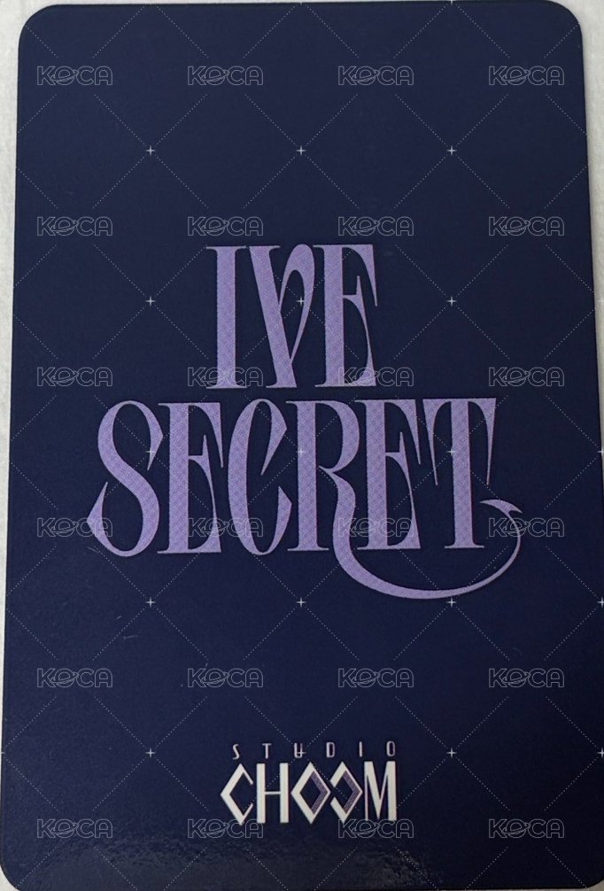 IVE SECRET k4 直播卡  背面