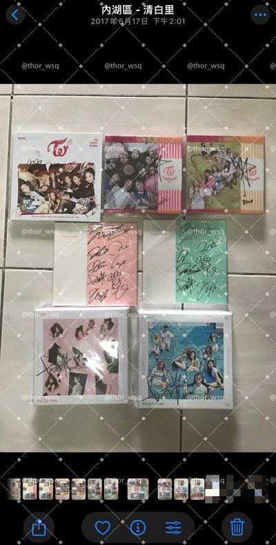 (全員親簽)MWAVE TWICE THE STORY BEGINS 迷你一輯 出道專 全員親筆簽名專輯