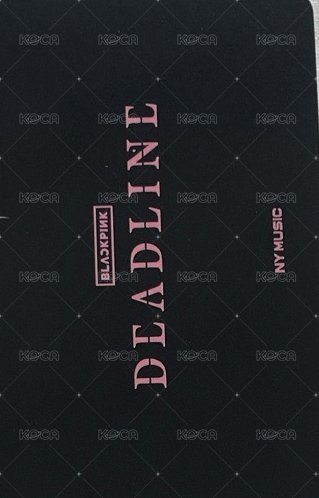 DEADLINE ny 預售 特典卡  背面