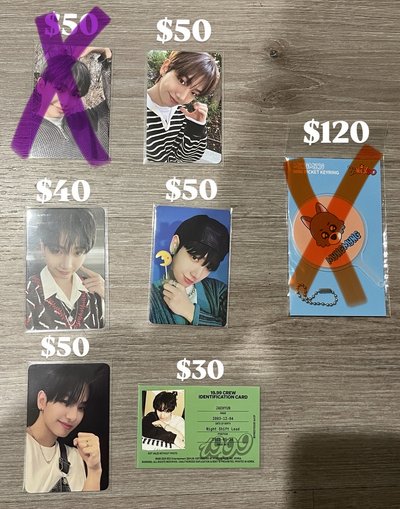 明宰鉉相關周邊、小卡