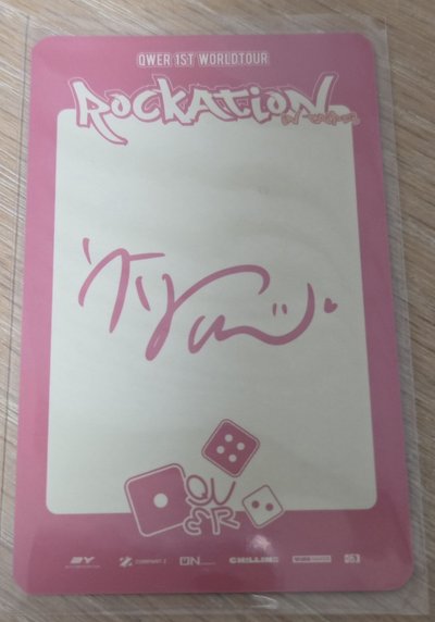 QWER chodan 台北 一巡入場卡