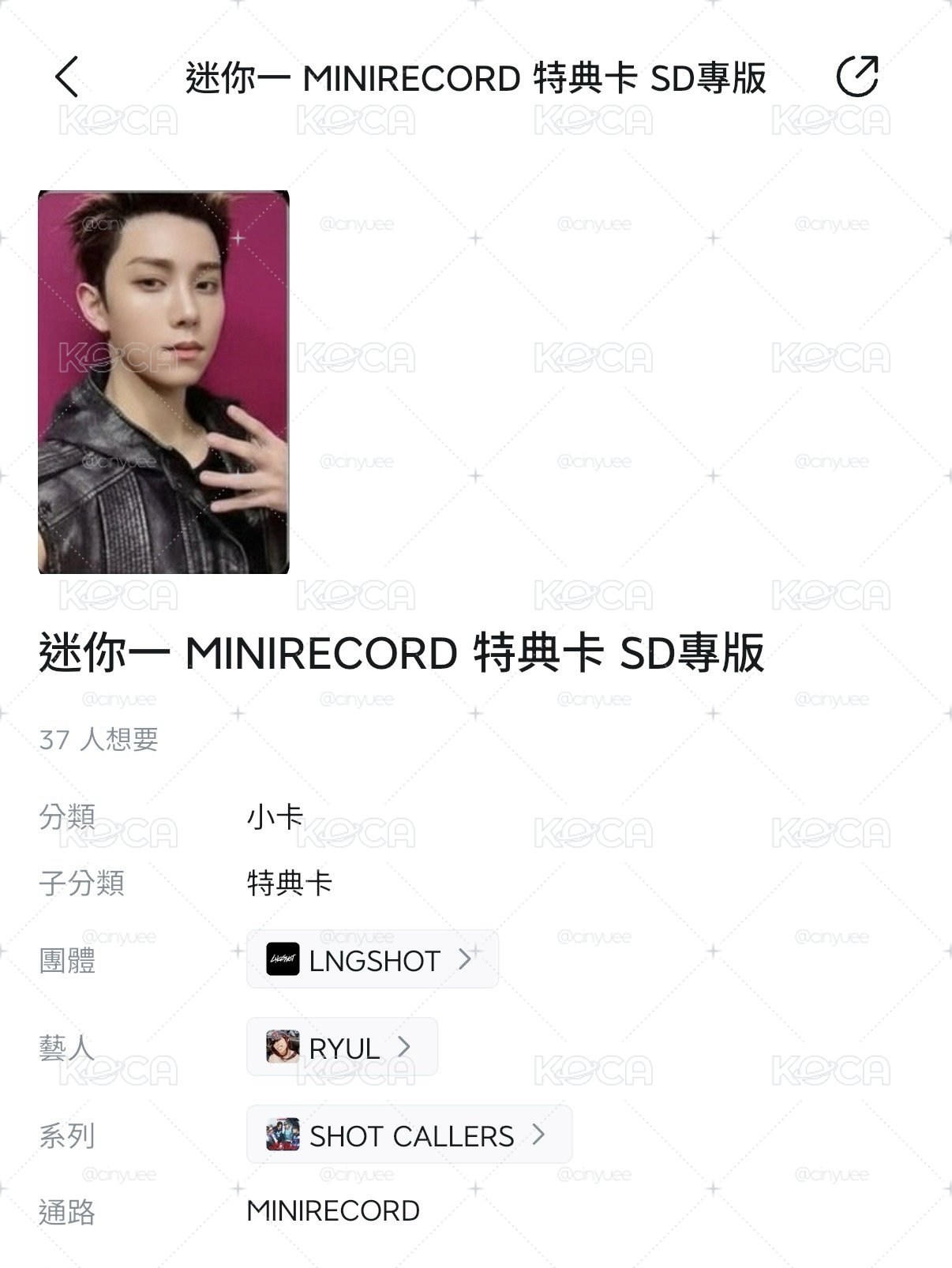 mr預售特典 SD專版 金栗