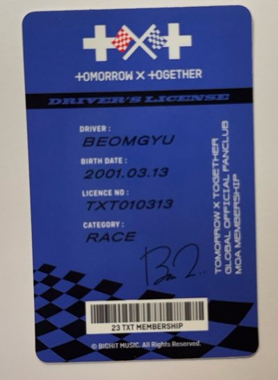 四期會員 會員禮卡 崔杋圭