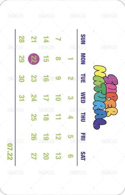 Supernatural yes24 特典卡  背面