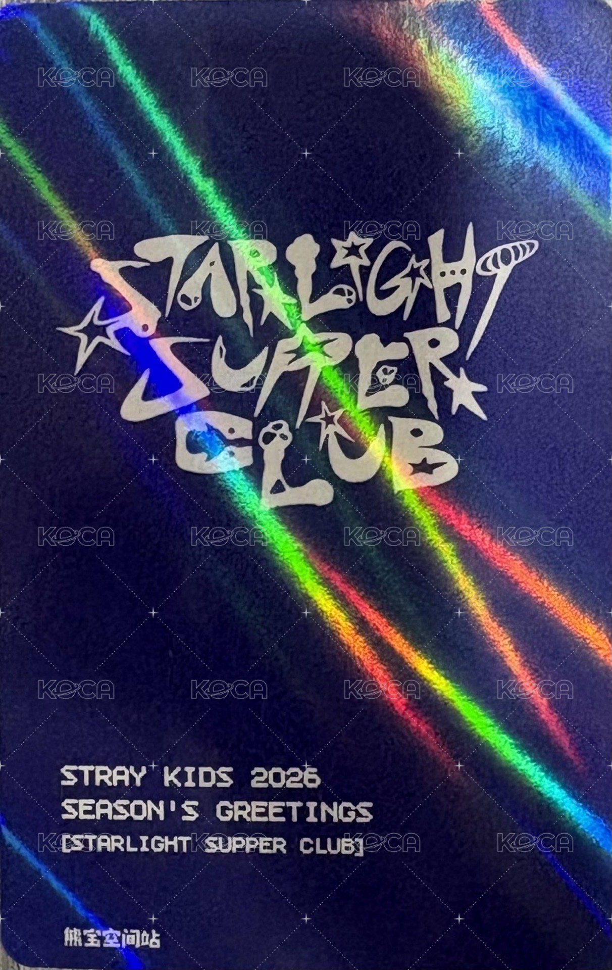 2026年曆   熊寶 特典卡 旻 非官方待刪除 背面