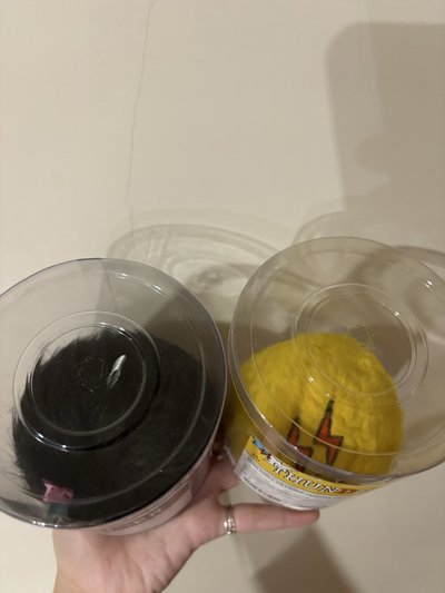 黑色長毛 黃色短毛