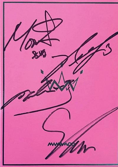 MAMAMOO Purple 親筆簽名 專輯