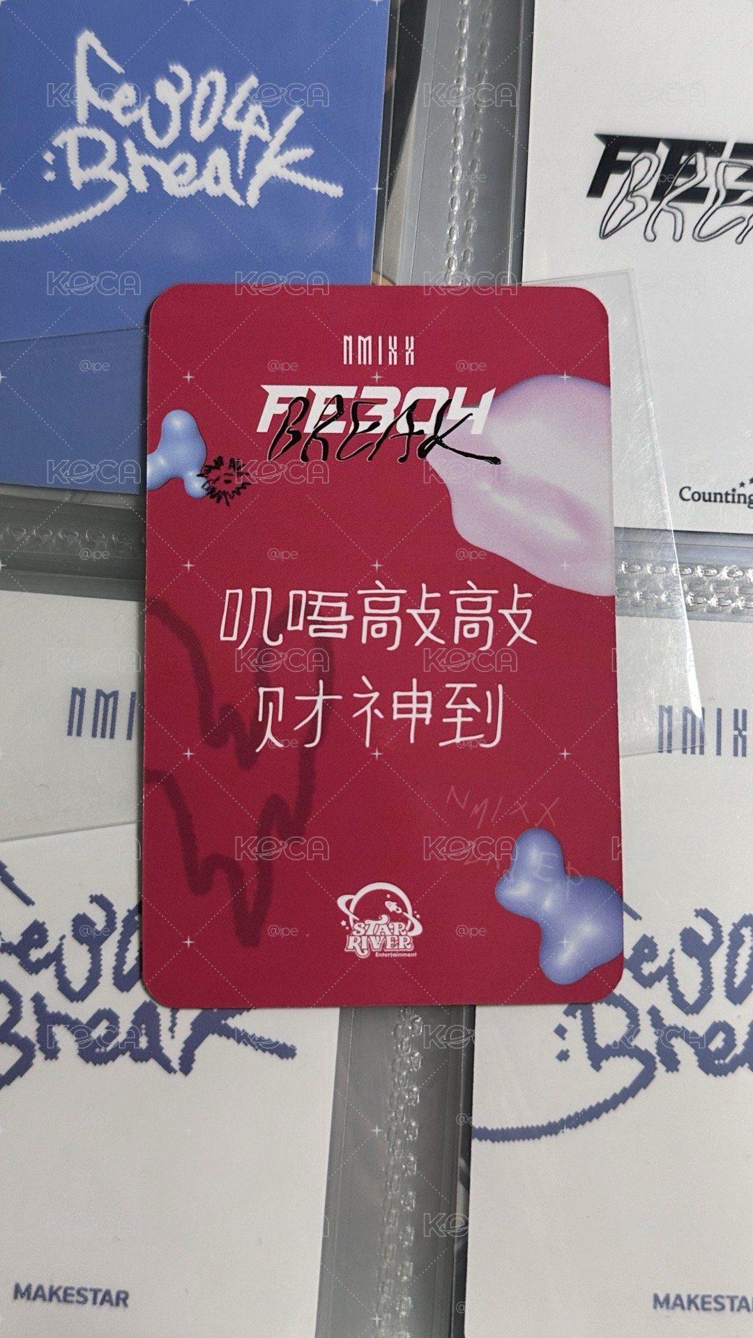 ✔️NMIXX sr蝴蝶結友 中文卡背