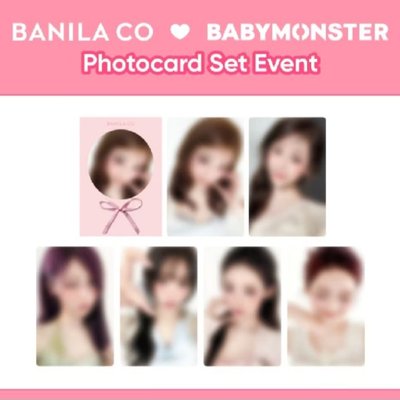 babymonster banila 4.0小卡一套