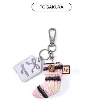 LE SSERAFIM KKUROCHET 襪子吊飾 櫻花