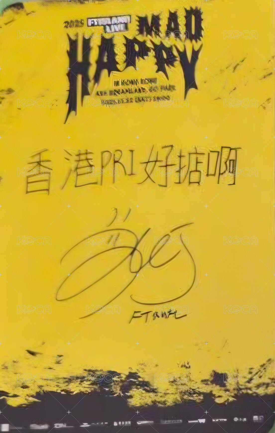 2025 FTISLAND LIVE 'MAD HAPPY' 入場卡 / 場限卡 香港場入場卡 背面