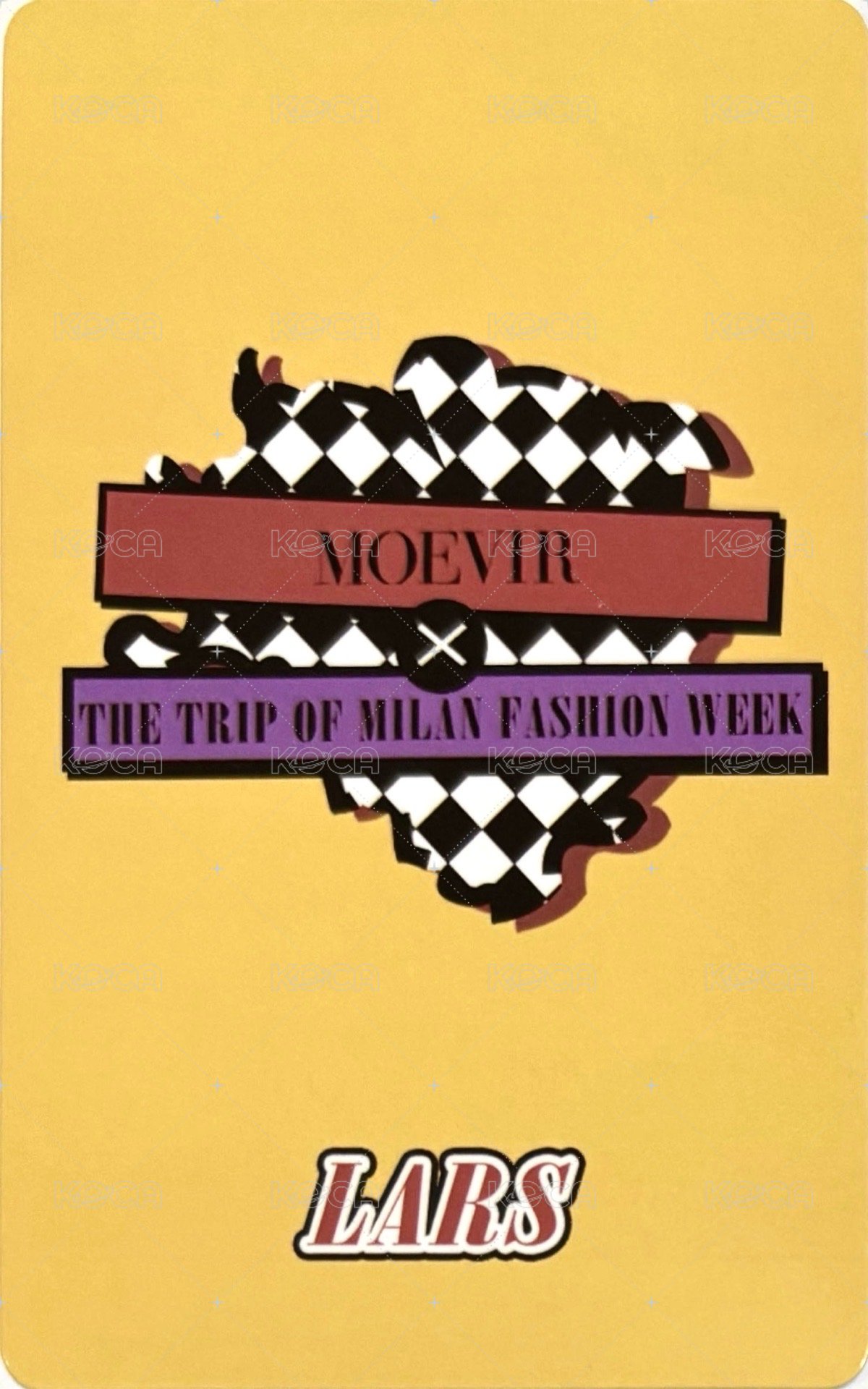 昕葳 A版 雜誌卡 自拍小卡 背面