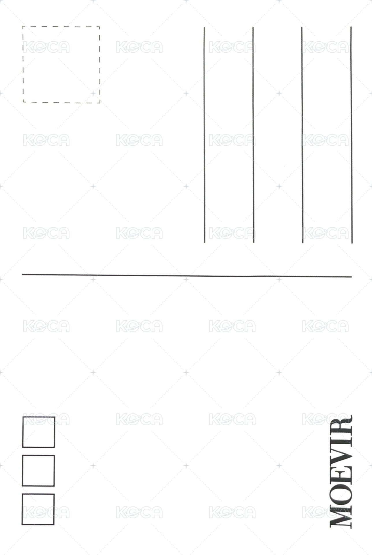 昕葳 C版 明信片 復刻明信片 背面