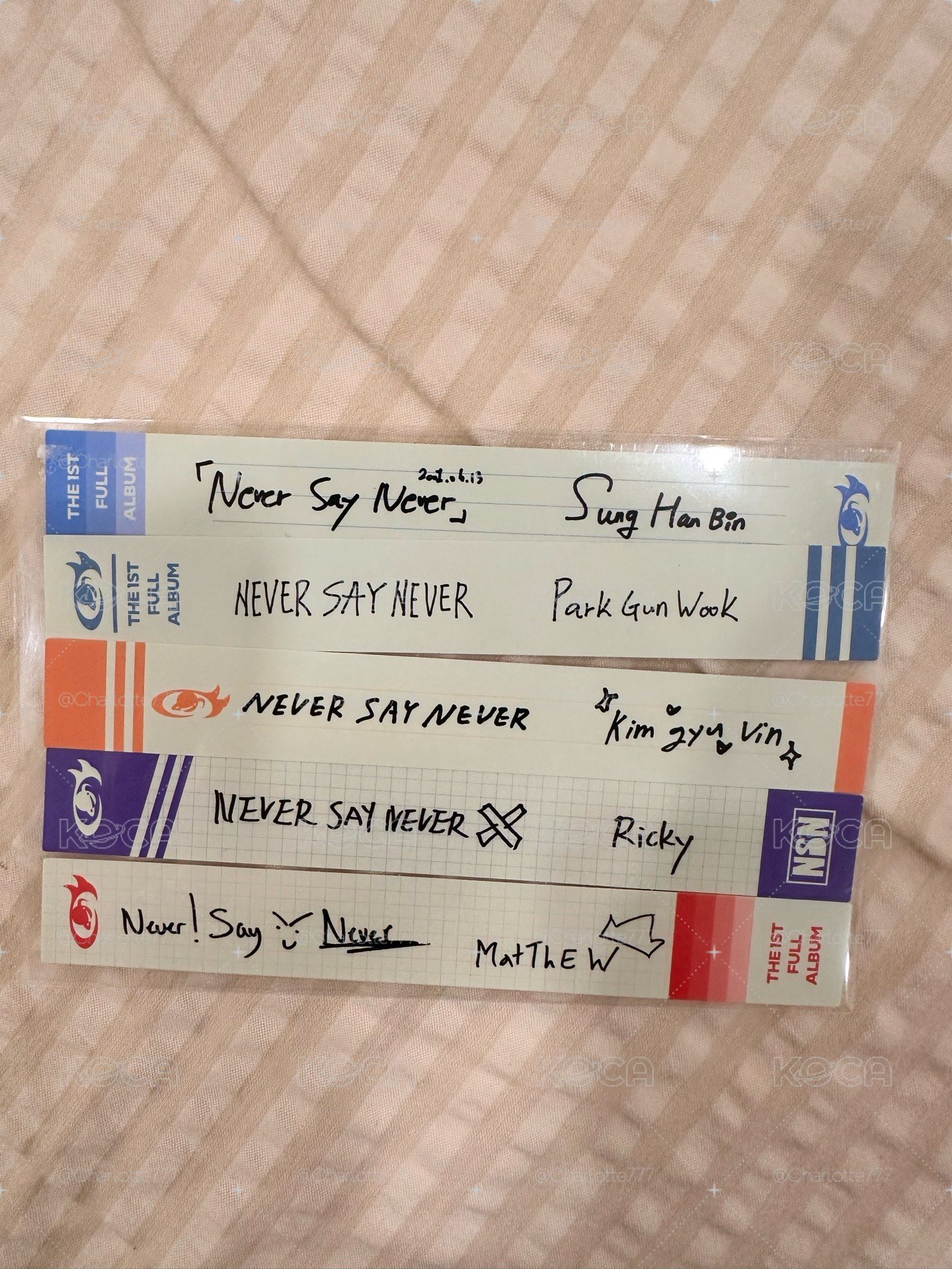 正規一 紙條*5