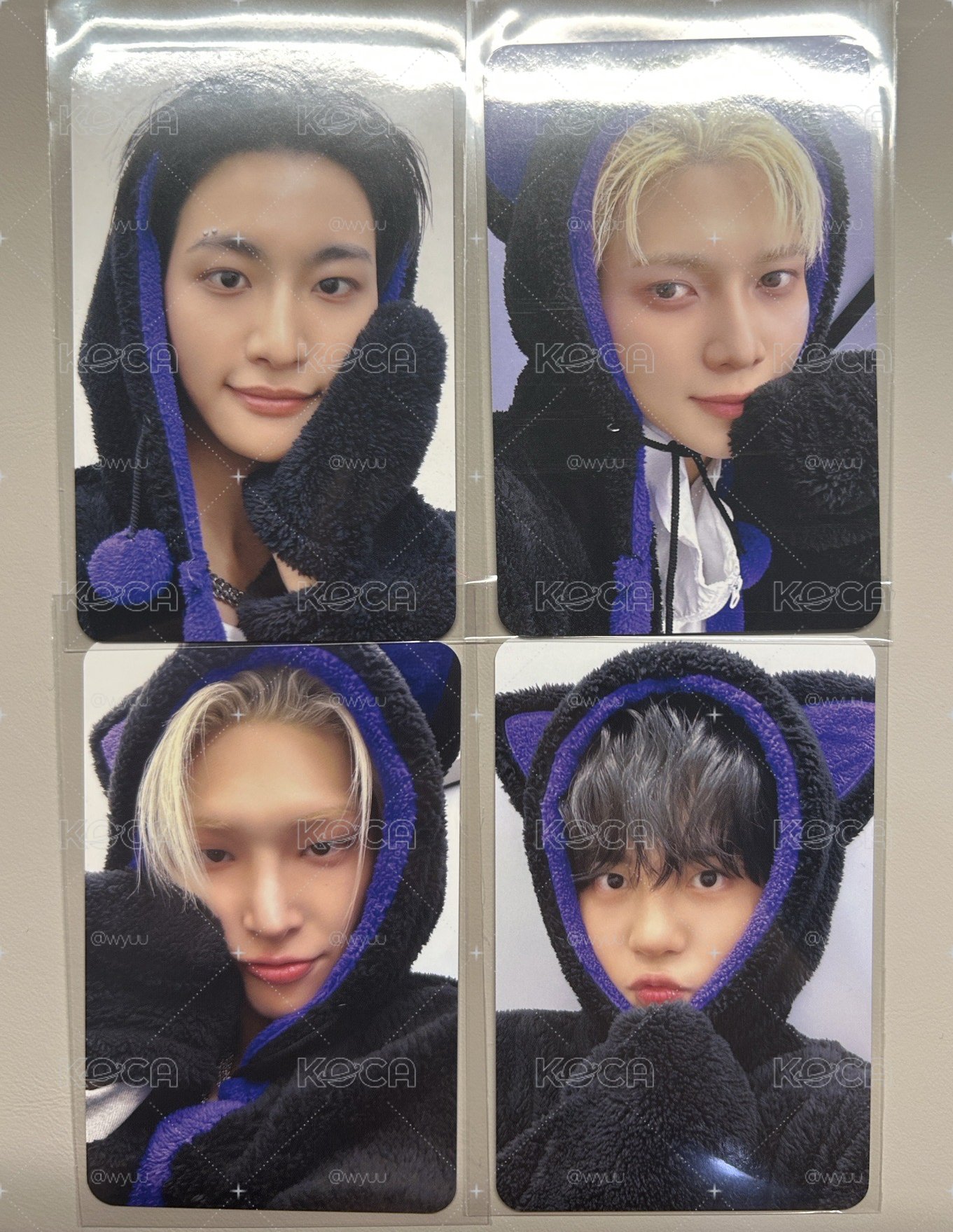 ATEEZ 黑貓卡 含四張poca