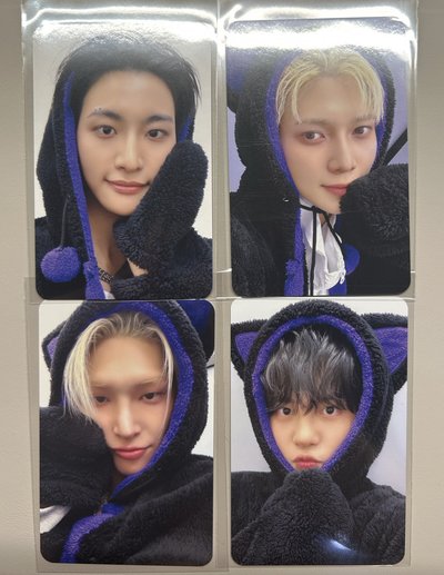 ATEEZ 黑貓卡 含四張poca