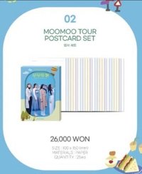 2021 MAMAMOO FAN MEETING〈Best friend, Best travel! ‘MOOMOO TOUR’〉 明信片組 