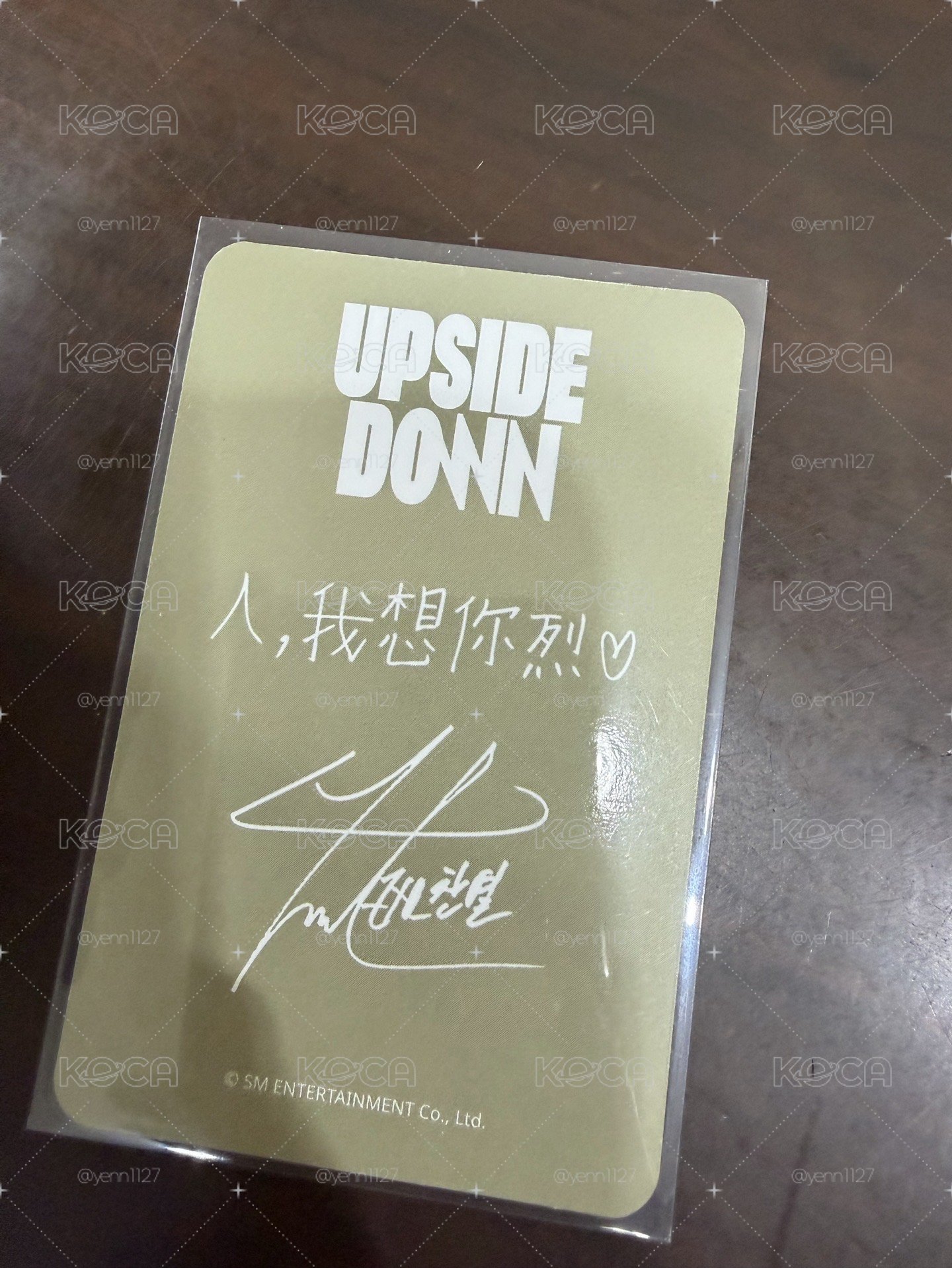 現貨 exo chanyeol 燦烈 upside down solo2 星河 特典小卡 中文卡背