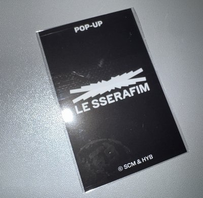 Le sserafim 台北快閃滿額卡🌸kura 大阪手渡卡同造型