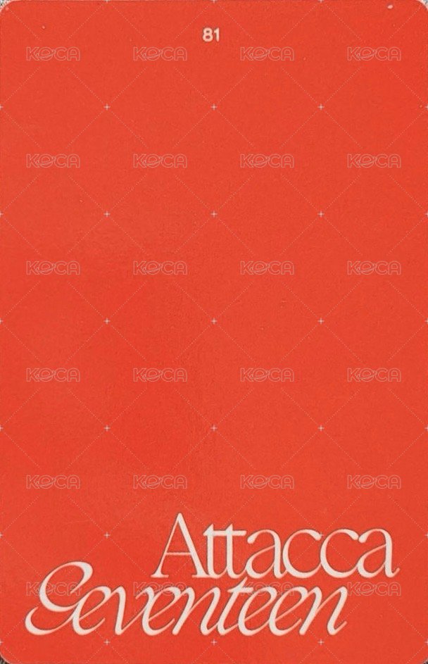 MINI9 target 特典卡  背面