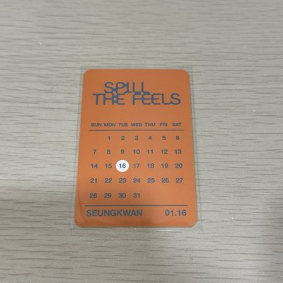 SEVENTEEN 迷十二 yes24 勝寛日曆小卡