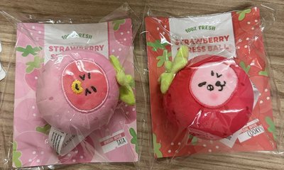BT21草莓壓力球/卡套/趴娃/鑰匙圈