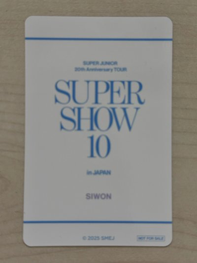 Super Junior始源日週線下滿額卡