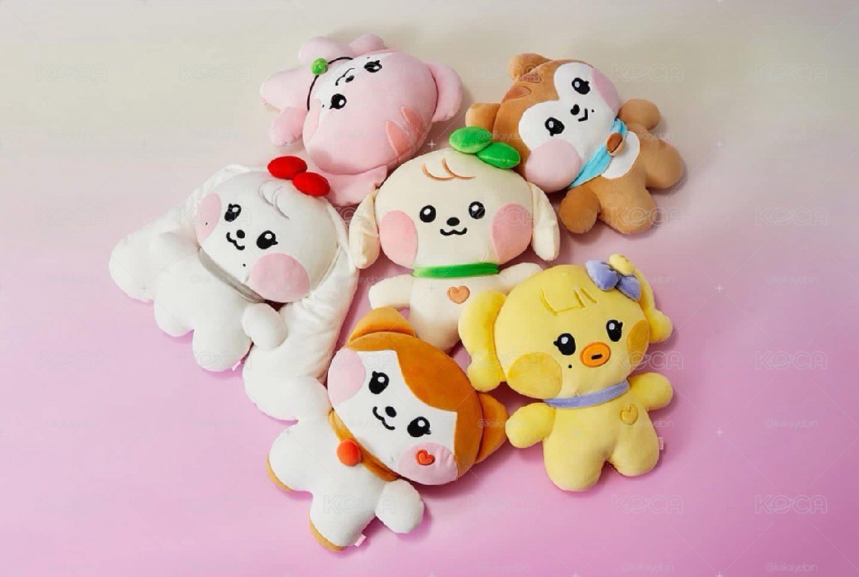 IVE SWITCH 大娃 LINE FRIENDS MINIVE FLAT PLUSH CHERRY 員瑛大娃