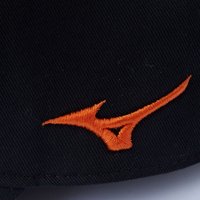 【MIZUNO 美津濃】UL休閒老帽_黑橘