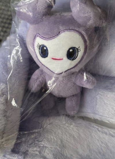 (現貨合售 一日內寄出）twice Savely 長毛娃娃+面紙盒