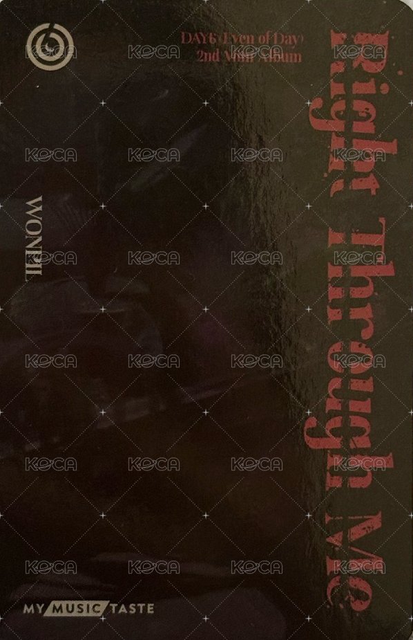 EOD 迷二 mmt 1.0 特典卡  背面