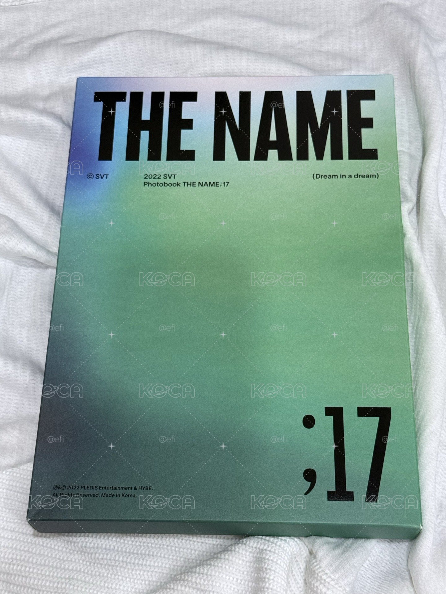 SEVENTEEN 2022 Photobook THE NAME;17 寫真集（須綁.ᐟ）