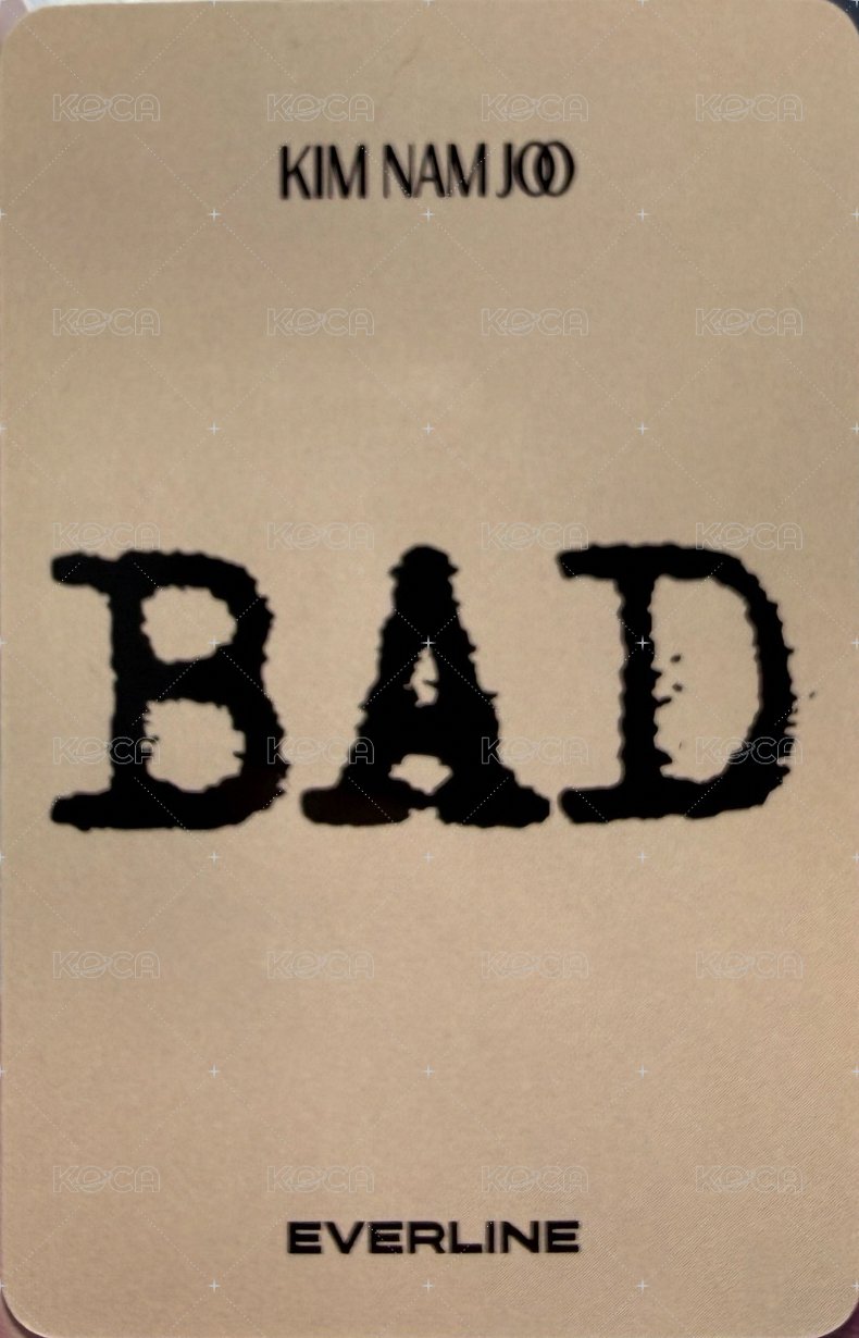 BAD el 3.0 簽售卡  背面