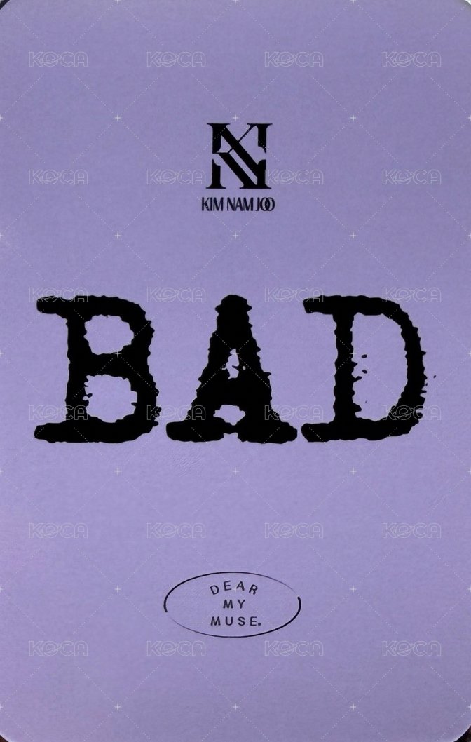 BAD dmm 2.0 線上 簽售卡  背面