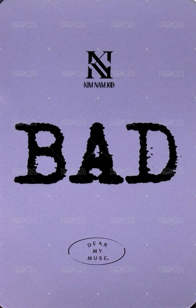 BAD dmm 2.0 線上 簽售卡  背面