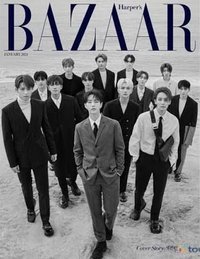團體黑白版 雜誌 BAZAAR KOREA 2021年1月號