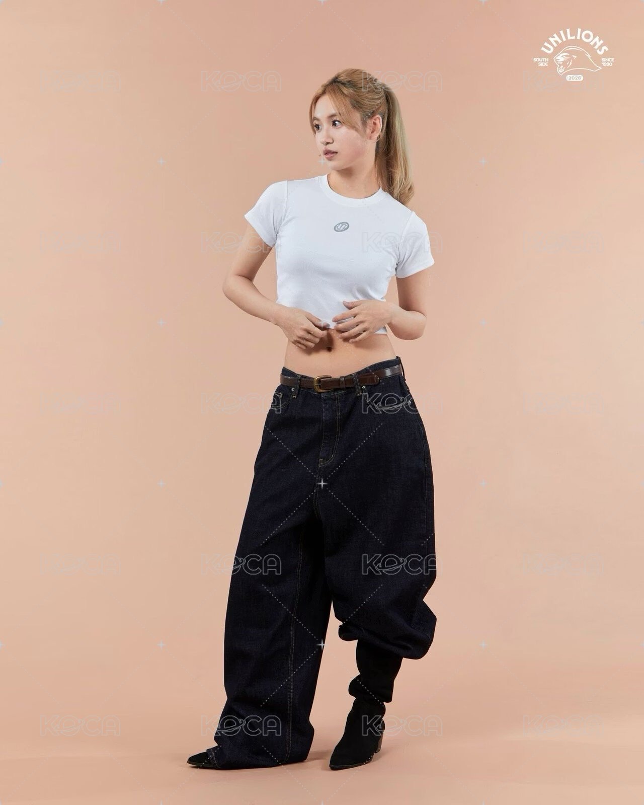 UNILIONS 2026 SS女版合身TEE_牙白
