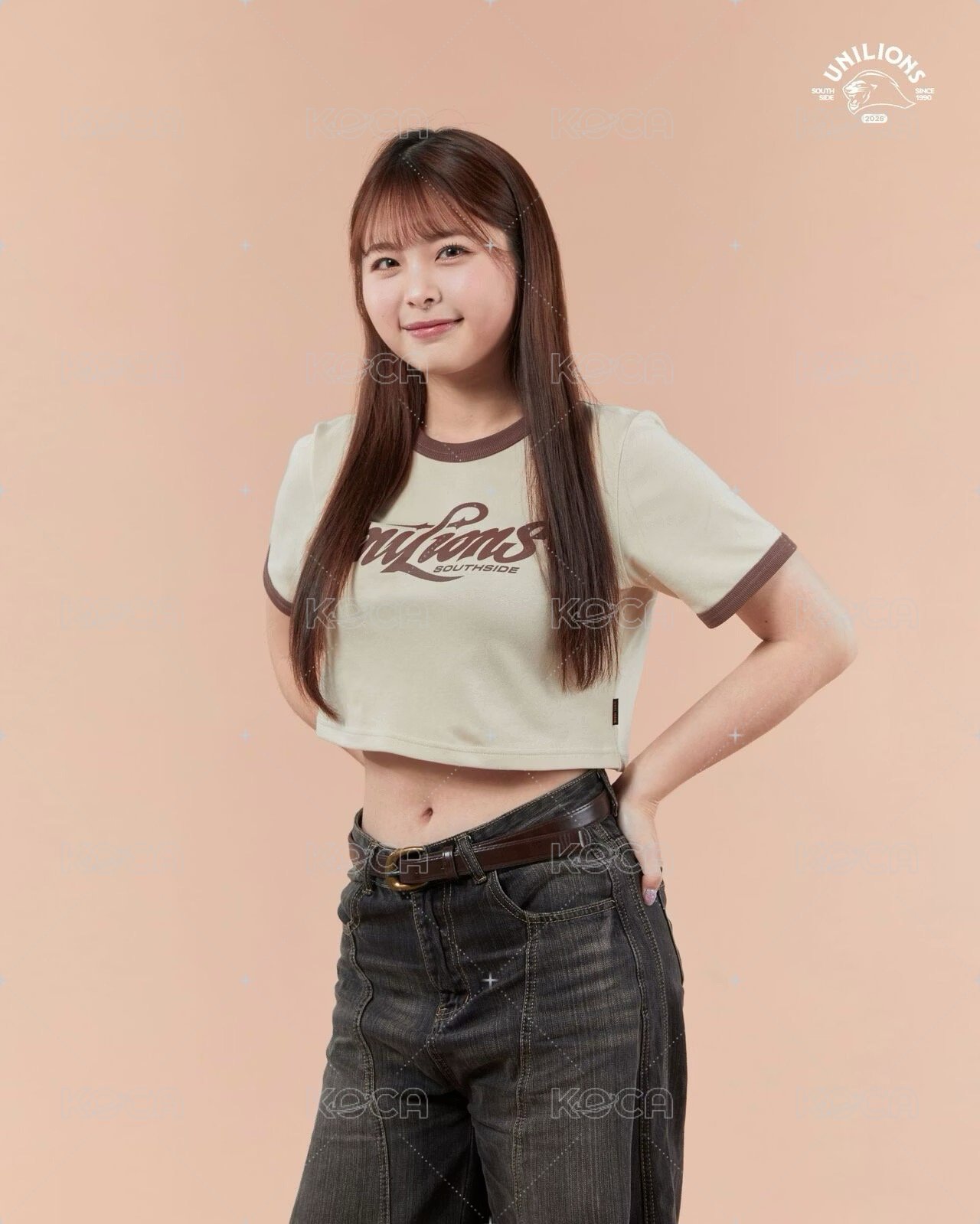 UNILIONS 2026 SS女版短TEE_淺駝