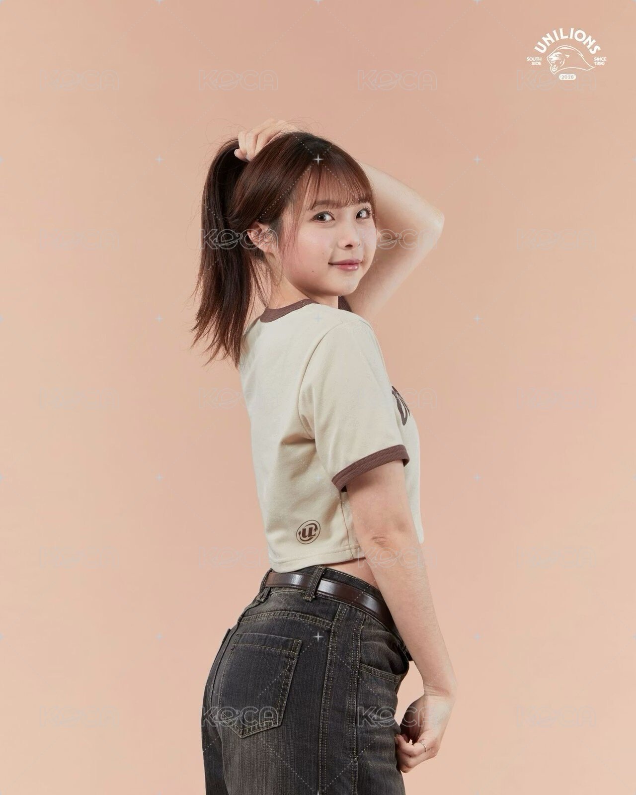 UNILIONS 2026 SS女版短TEE_淺駝