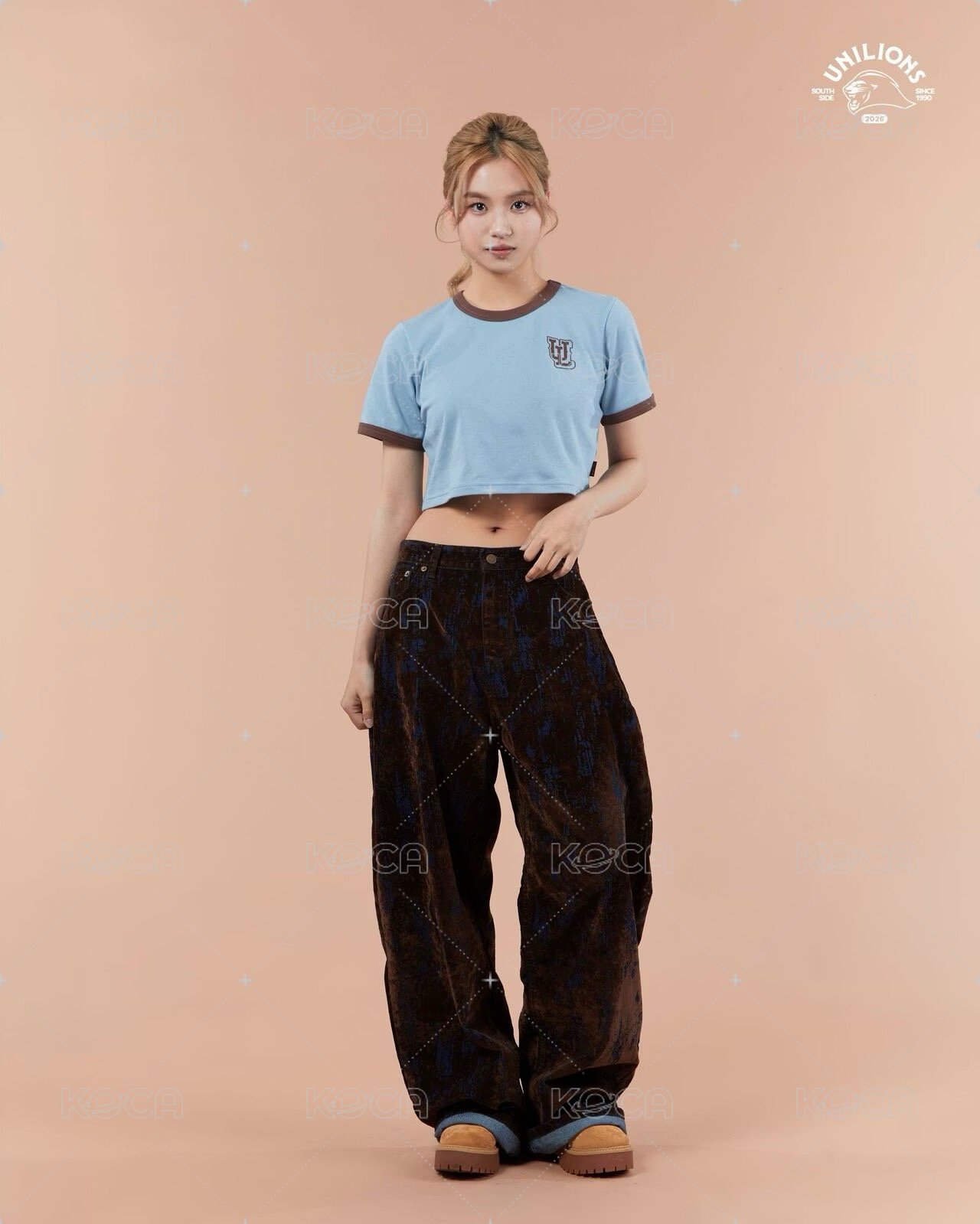 UNILIONS 2026 SS女版短TEE_霧藍