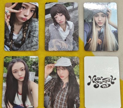 NewJeans How Sweet 蝦皮簽售卡(一套5張) 成員小卡組