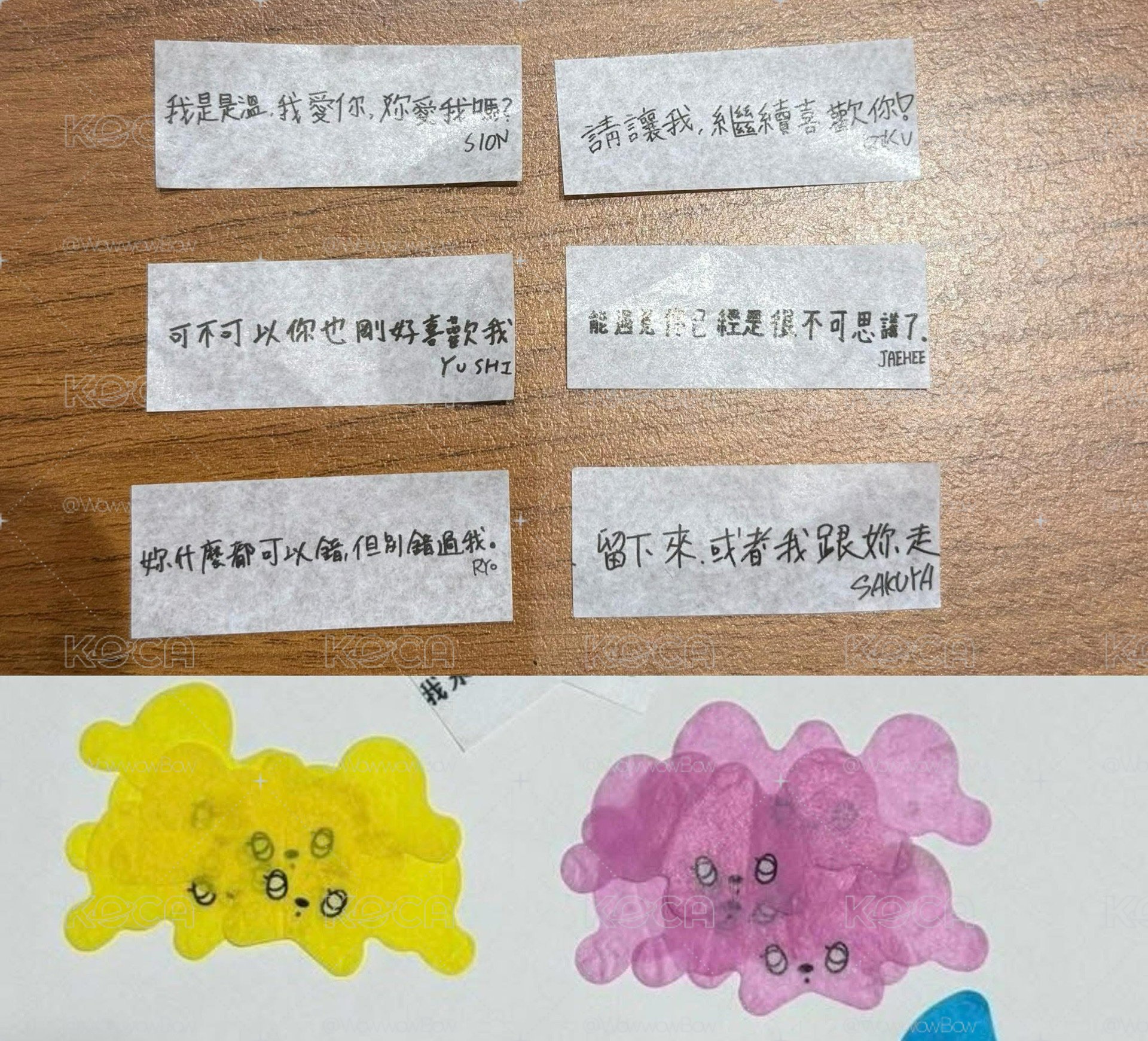 NCT WISH 台北場/高雄場手寫紙花+澳門TMA限定WICHU紙花 可加購Wichu紙花