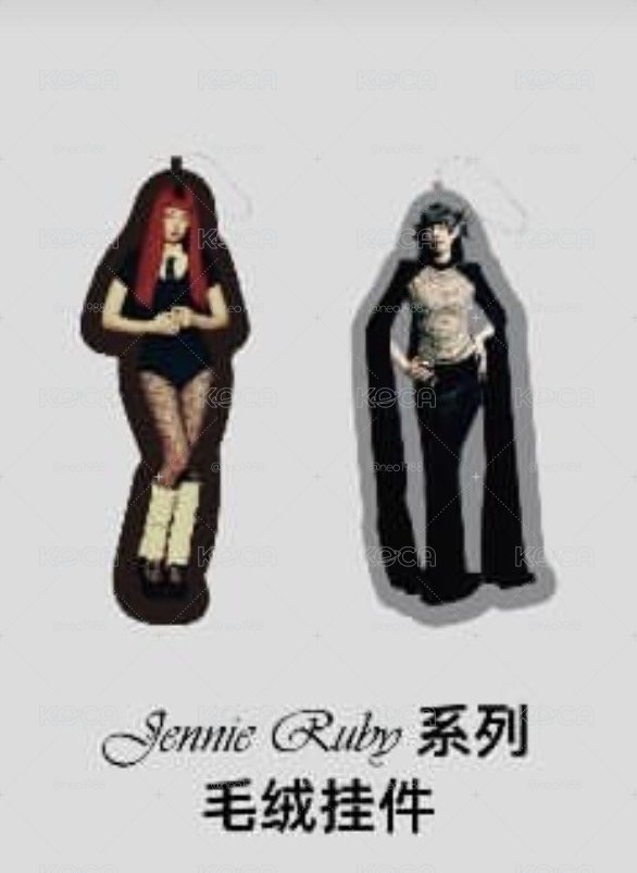 Jennie x MINISO 吊飾（紅髪珍妮款）