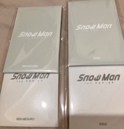 SNOW MAN 徽章 小卡組 蓮 RAUL TAIPEI 1st pop-up