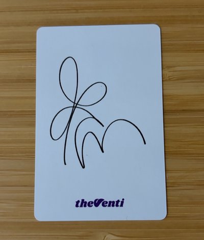 GD the Venti  代言小卡 送杯套