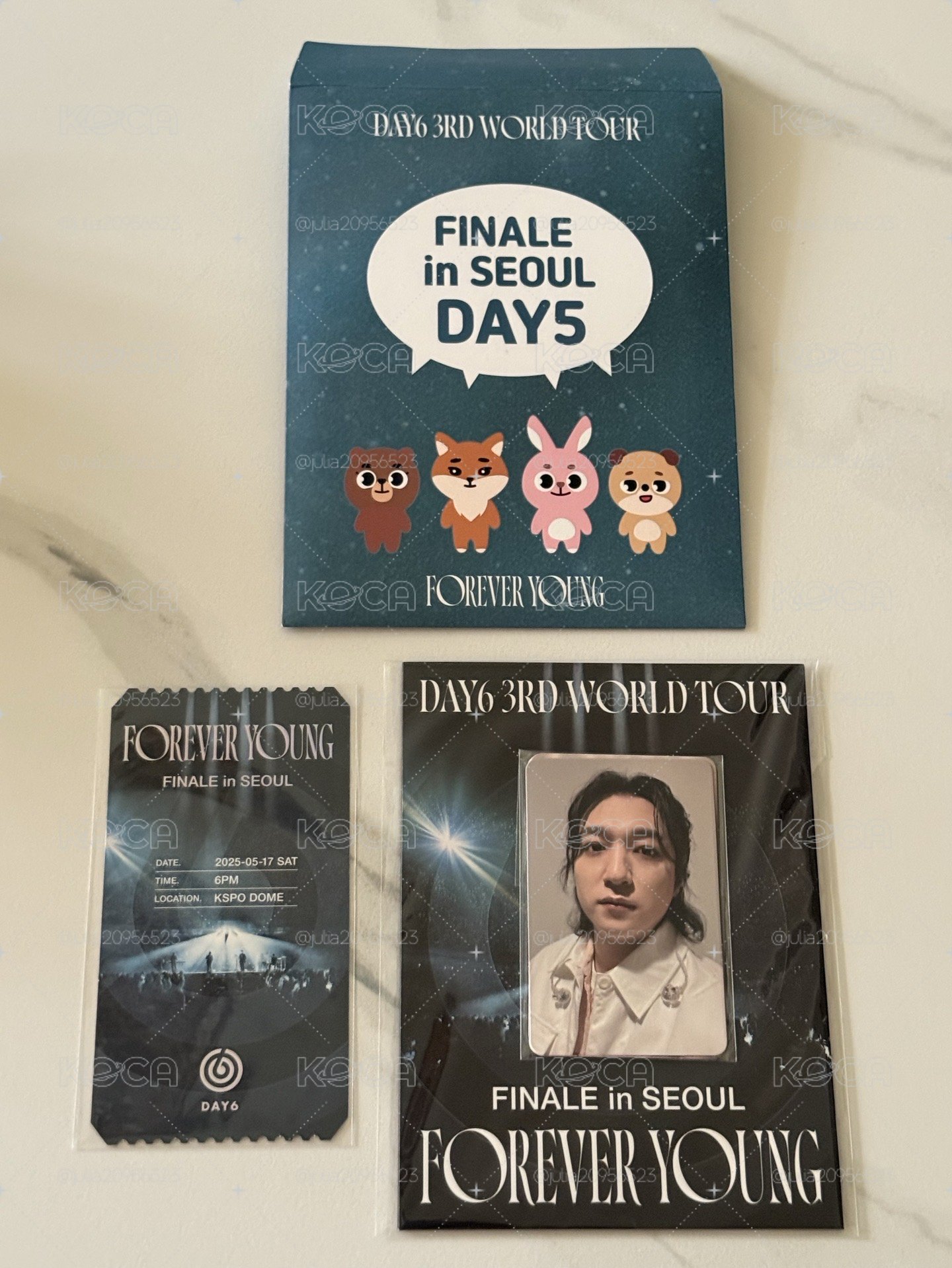 DAY6 首爾安可場Day5入場禮（整套）