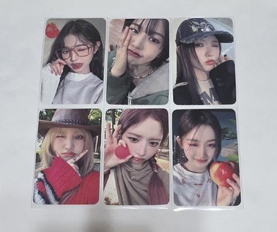 IVE 台灣簽售特典一套 中文卡背