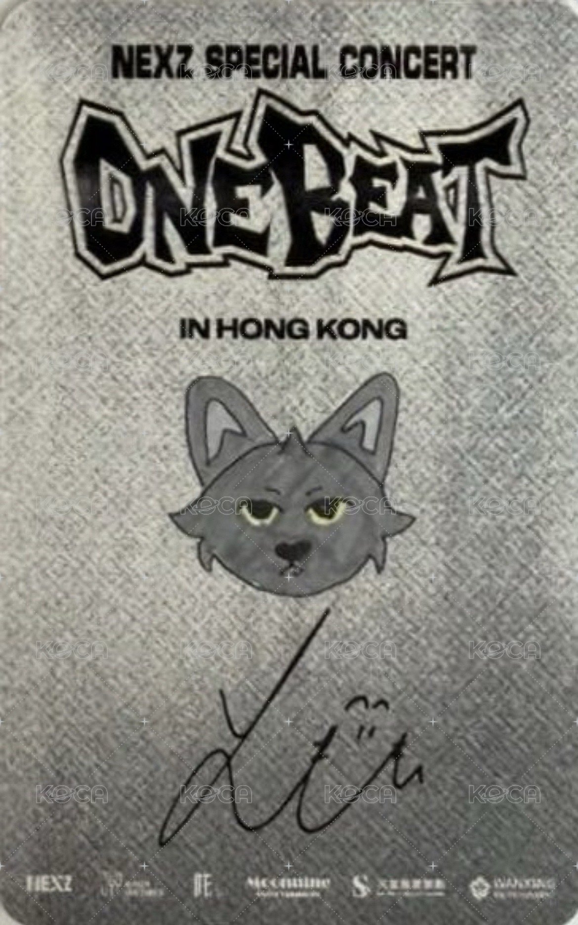 ONE BEAT 香港場 Day2 入場卡 / 場限卡  背面