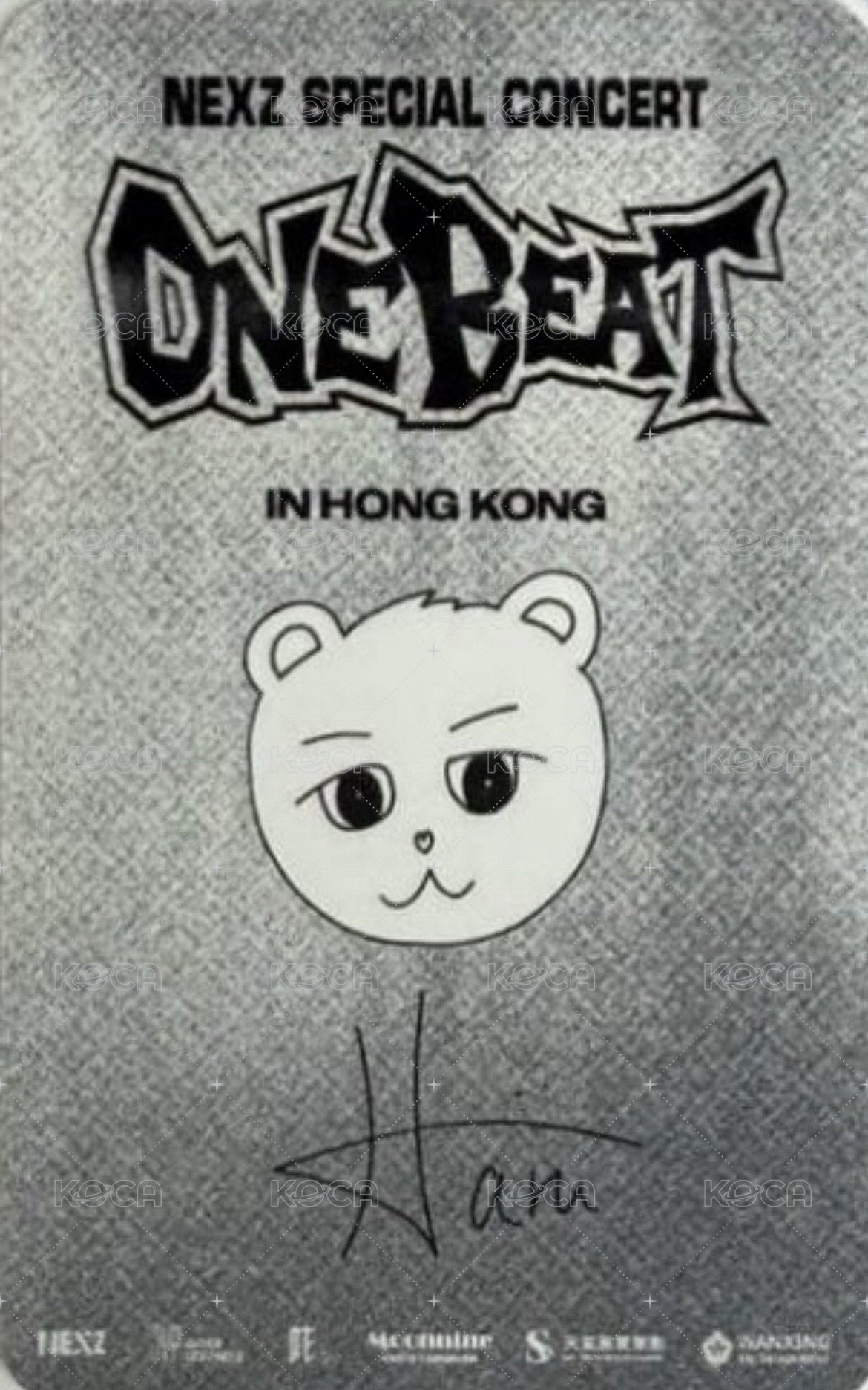 ONE BEAT 香港場 Day2 入場卡 / 場限卡  背面